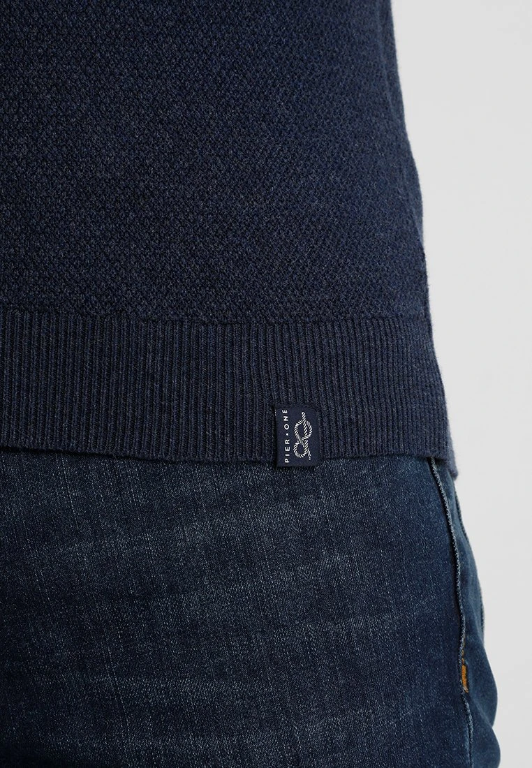 Pier One Jersey De Punto - Mottled Dark Blue 6 Pier One Jersey De Punto - Mottled Dark Blue - Imagen 4