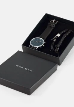 Pier One Set - Reloj - Black -Ropa De Hombre Ventas e3698392312245d48955706d88c064dc