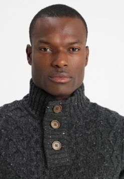 Pier One Jersey De Punto - Mottled Dark Grey -Ropa De Hombre Ventas eb6dec66e1f147509263ea1a088f200f