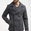 Pier One Abrigo Corto - Dark Grey -Ropa De Hombre Ventas ec6b1303a8214ac890d73b02f48d4e22