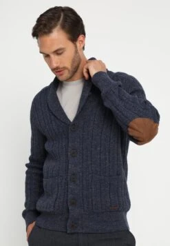 Pier One Chaqueta De Punto - Mottled Blue
