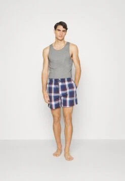 Pier One Rib Vestlue - Camiseta Interior - Grey/White/Blue -Ropa De Hombre Ventas f8ddb41195be4b5bb703e55193394016