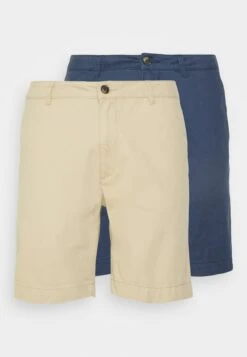 Pier One 2 Pack - Shorts -Dark Blue/Tan -Ropa De Hombre Ventas f9a892a3b0b34fe9815664d9ef698d9f
