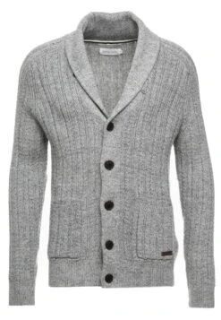 Pier One Chaqueta De Punto - Mottled Dark Grey -Ropa De Hombre Ventas fba2109b74be46bdafe437909b97f227