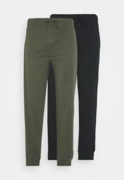 Pier One 2 Pack - Pantalón De Pijama - Black/Khaki -Ropa De Hombre Ventas fceacdbd6c9c4aa79c27f8b710c32922
